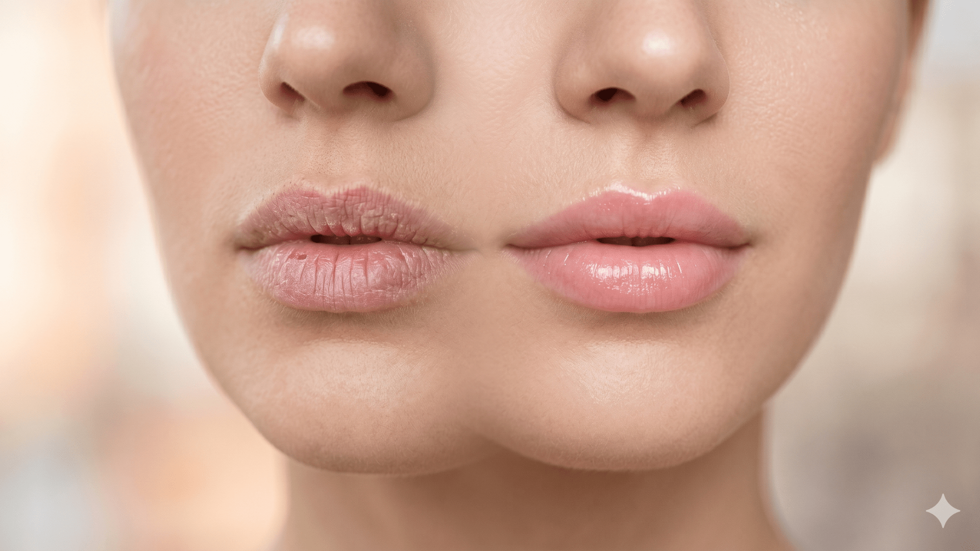 Lip care routine with lip balm