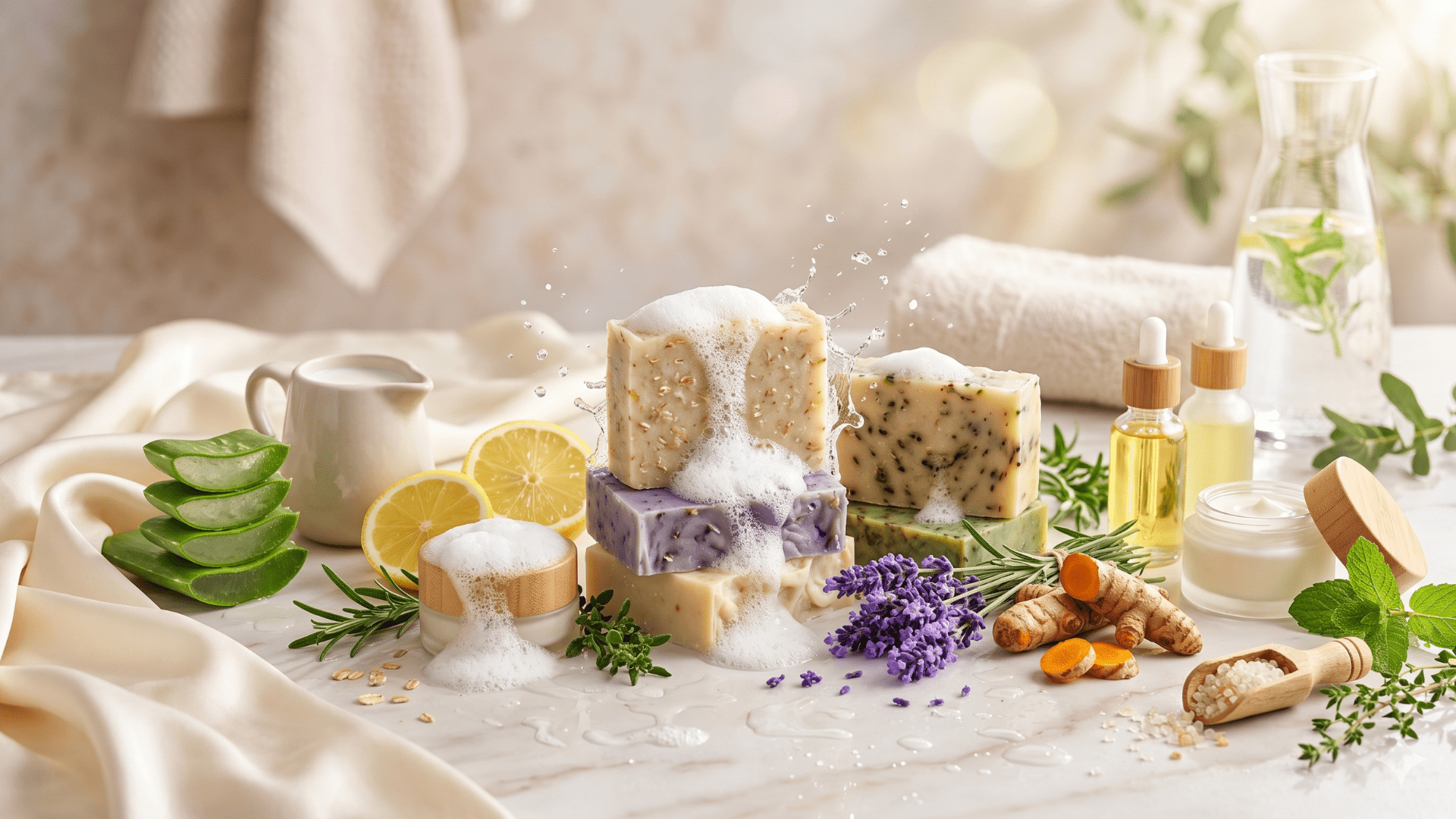 Natural goat milk soap skincare routine